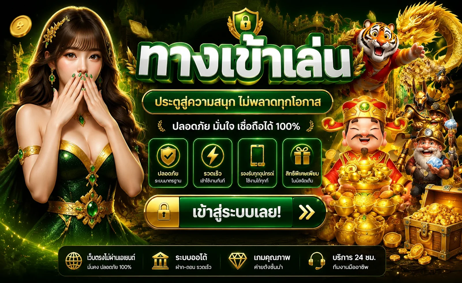 ปุ่มสมัครสมาชิก SUC888 พร้อมมาสคอตเสือสีส้ม
